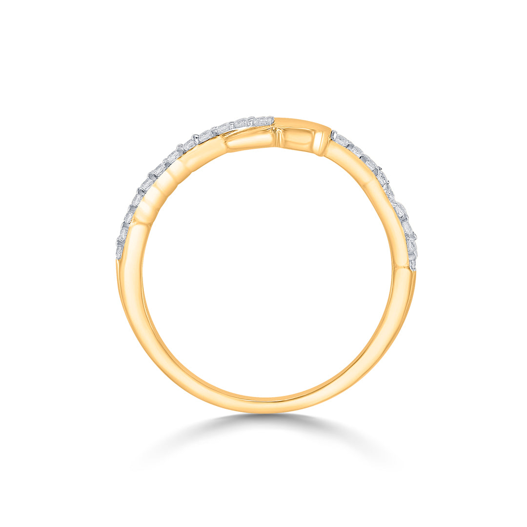 heart spritz gold casual ring