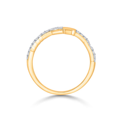 Heart Spritz Gold Casual Ring