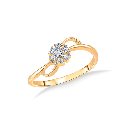 Ornate Gold Casual Ring For Women