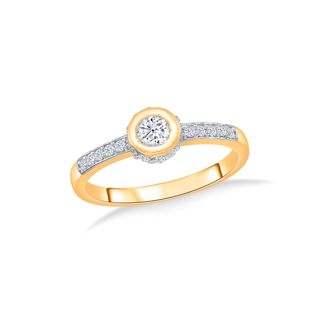 Illuminated Dream Gold Engagement Ring For Women
