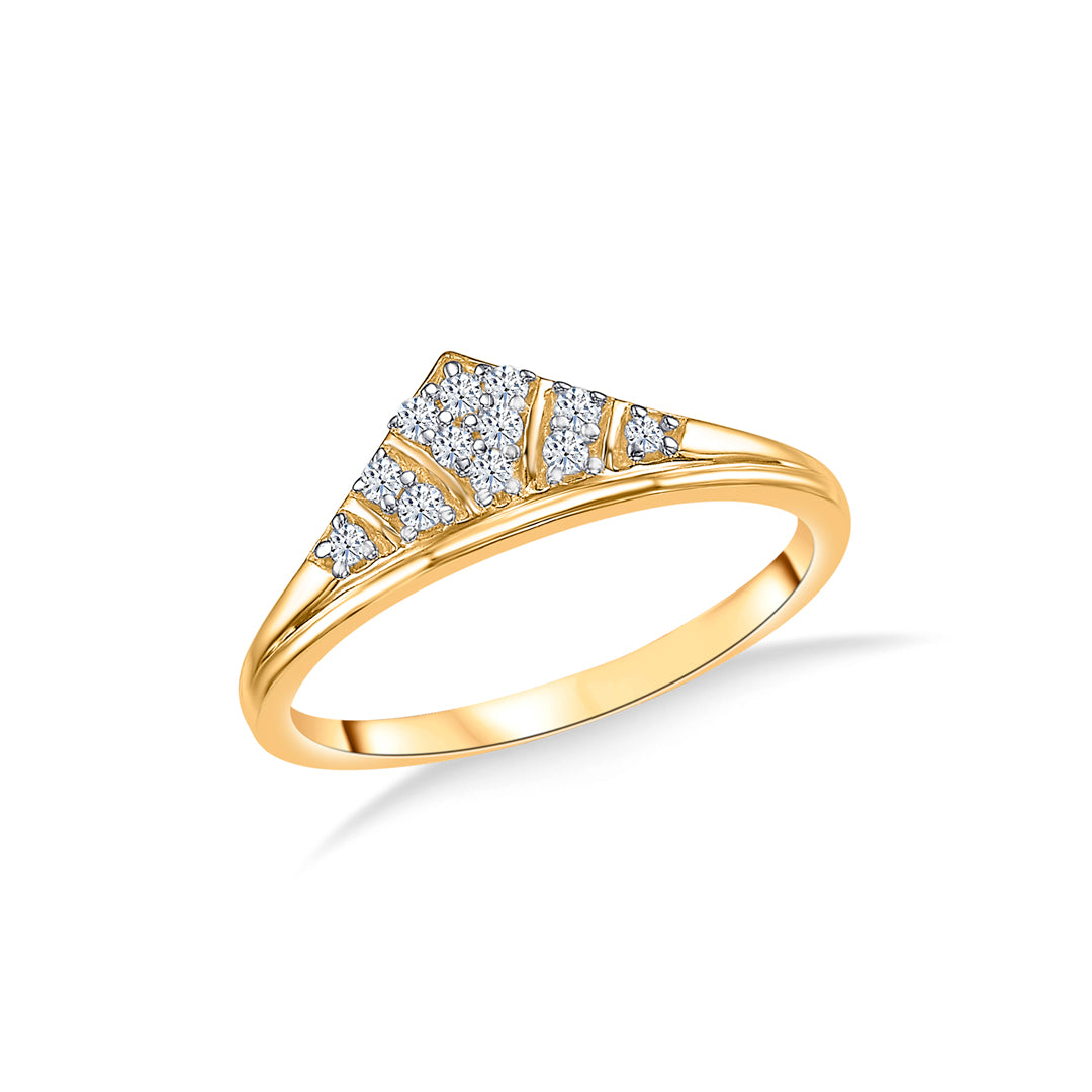 eternal prism gold casual ring for women