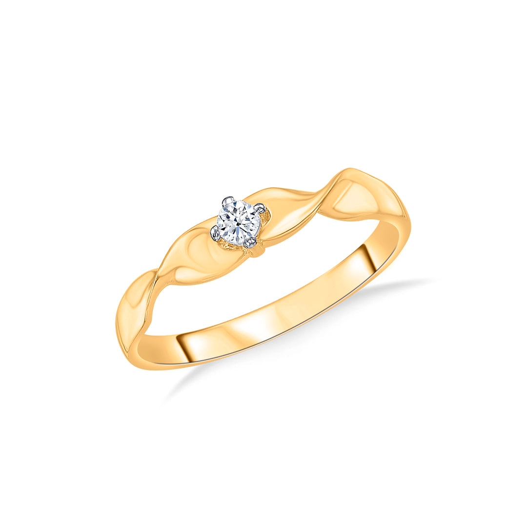 zen link gold casual ring for women