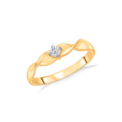 Zen Link Gold Casual Ring For Women