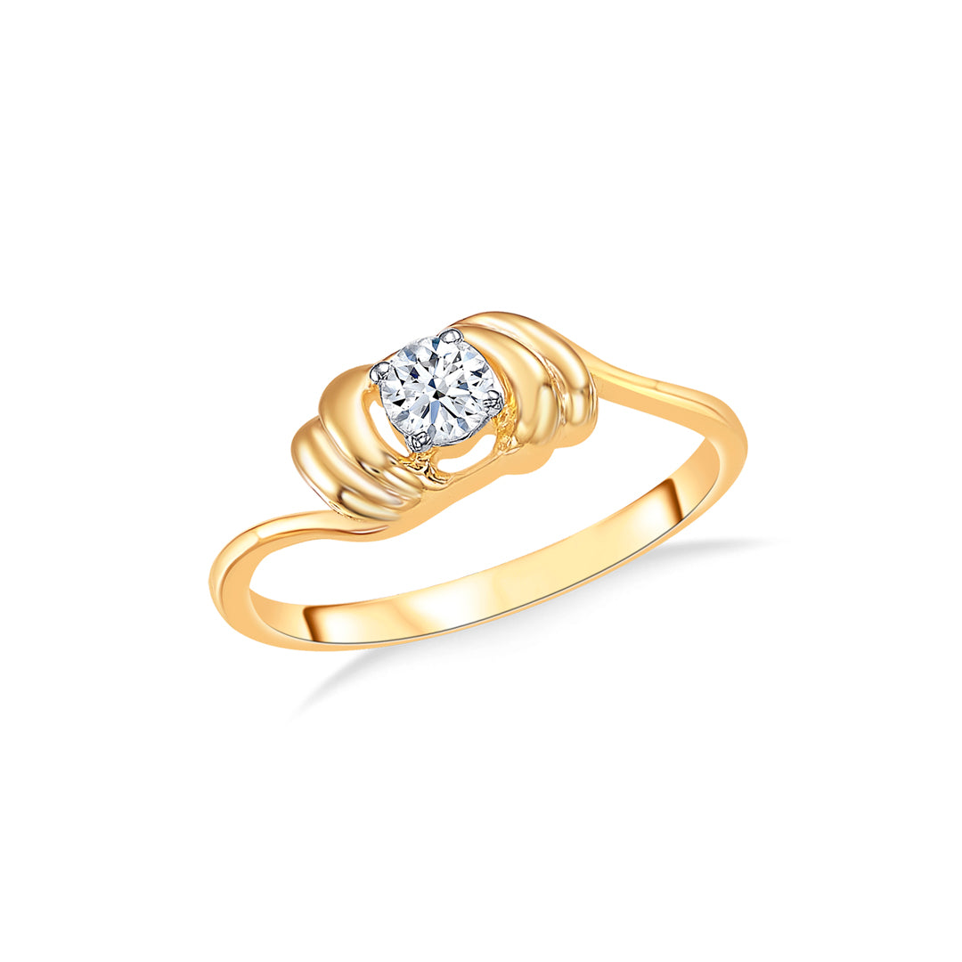 core gold casual ring for women