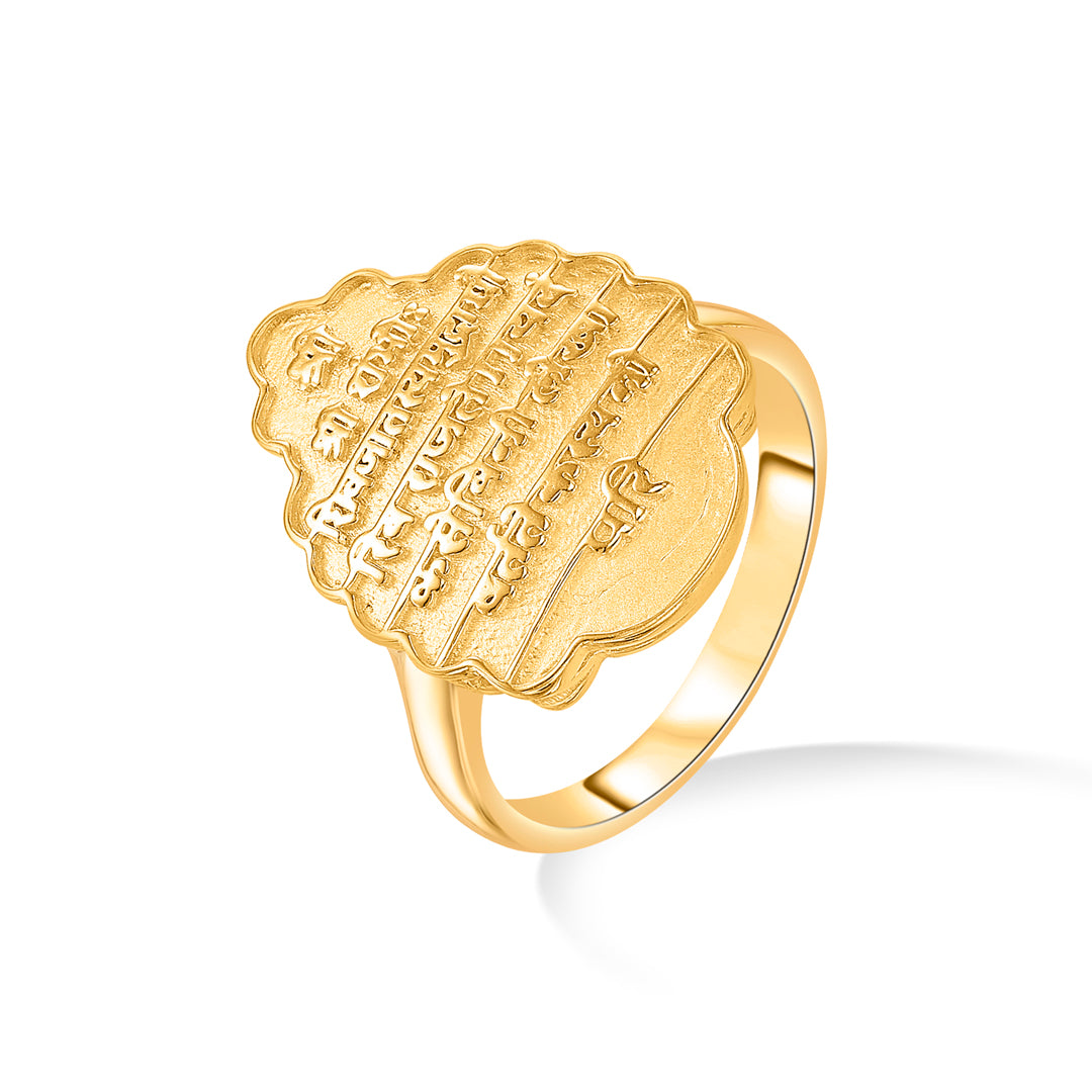 royal emblem gold men's ring