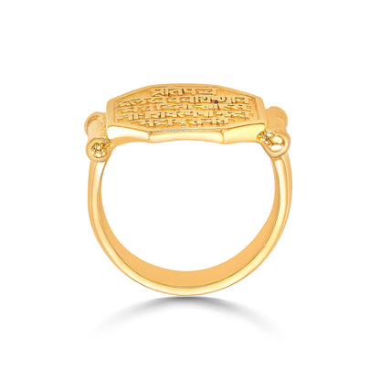 Maratha Mark Gold Men's Ring