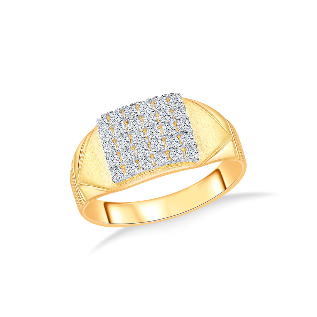 Gem Guardian Yellow Gold Men's Ring