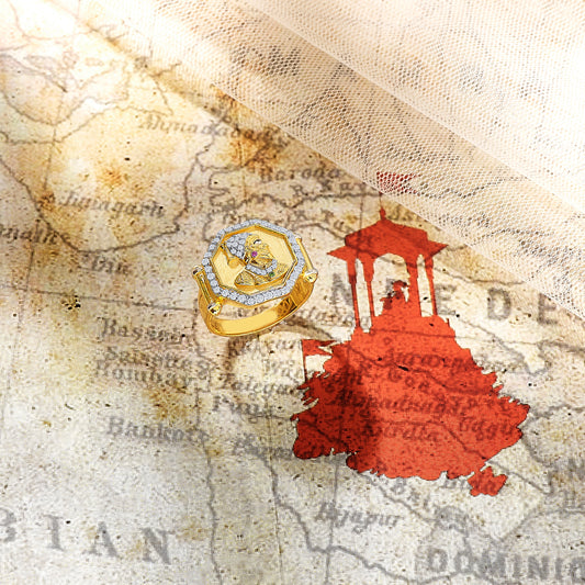 Chhatrapati Yellow Gold Men's Ring