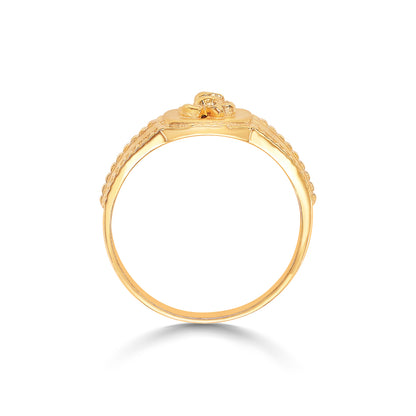 Vinayak Ganesha Yellow Gold Men's Ring For Men