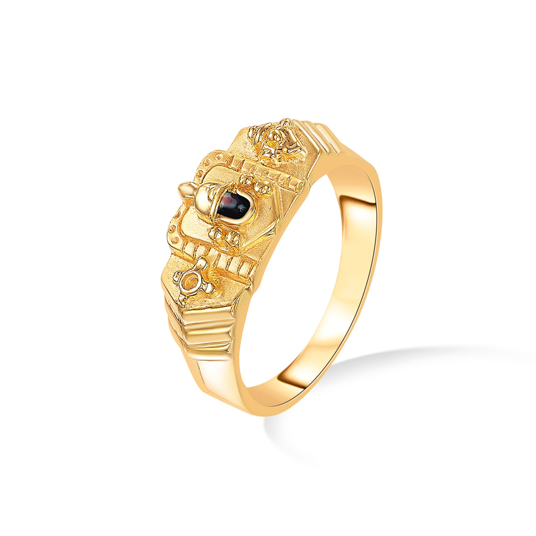 govinda glow gold men's ring