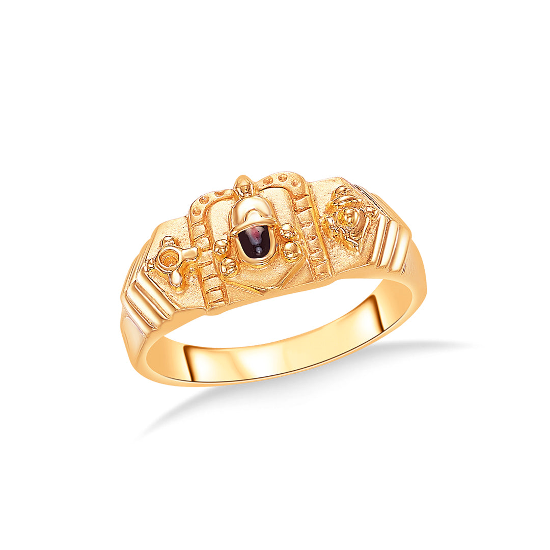 Govinda Glow Gold Men's Ring – PNG Jewellers
