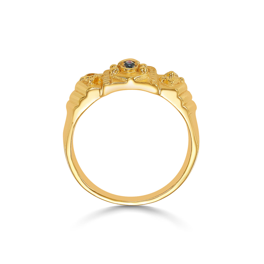 govinda glow gold men's ring