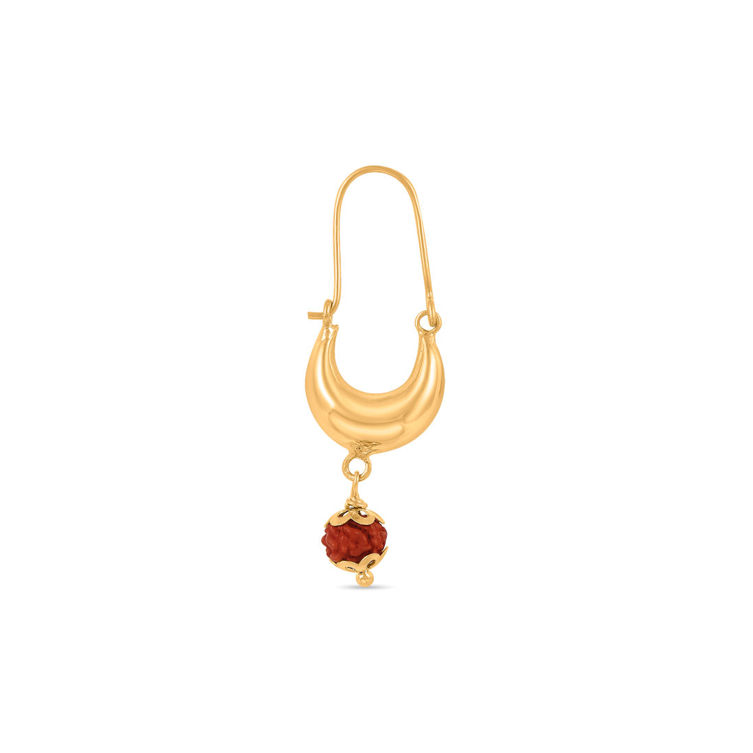 Aabha Bali Gold Earrings For Men