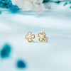 Flora Blossom Gold Stud Earring For Kids