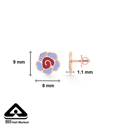 Wildflower Muse Gold Stud Earring For Kids