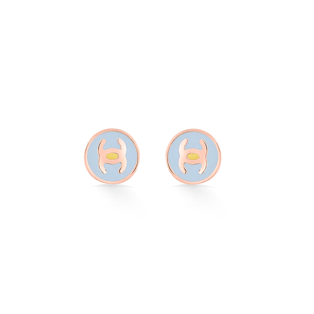 Symbolic Shine Gold Stud Earring For Kids