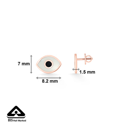 Twinkle Eyes Gold Stud Earring For Kids