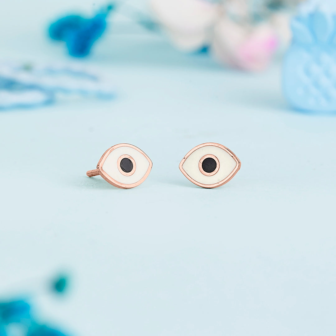 twinkle eyes gold stud earring for kids