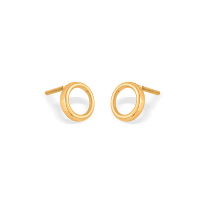 Solstice Charm Stud Gold Earring
