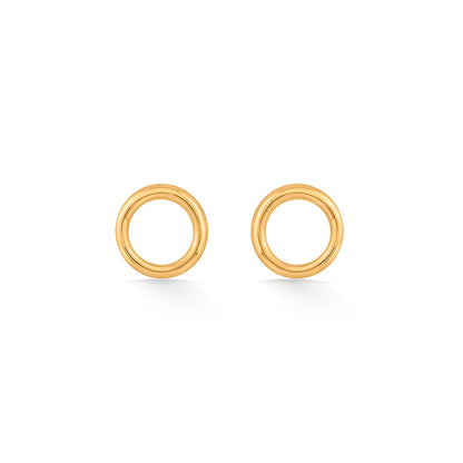 Solstice Charm Stud Gold Earring