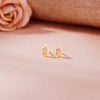 GemCage Stud Gold Earring