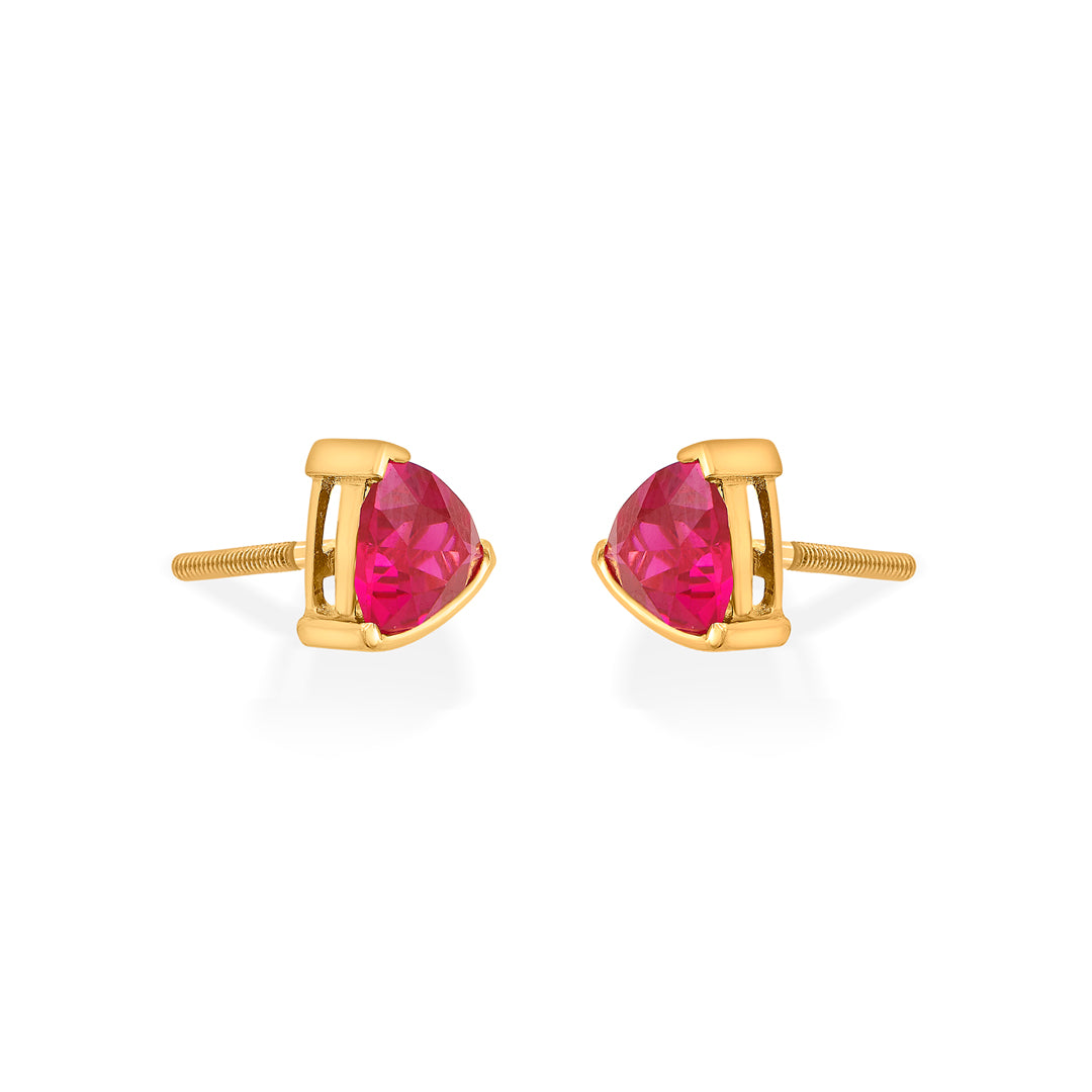 crimson peak stud gold earring