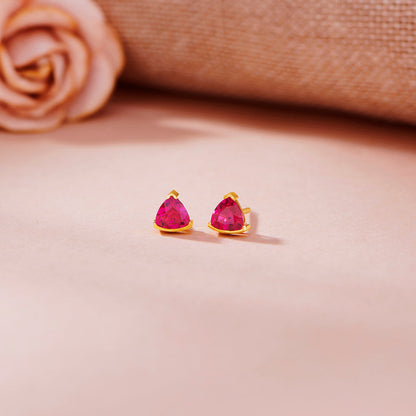 Crimson Peak Stud Gold Earring