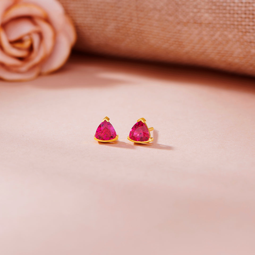Crimson Peak Stud Gold Earring