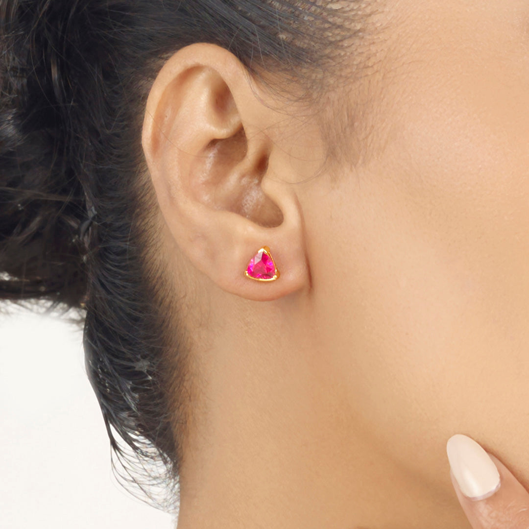 crimson peak stud gold earring