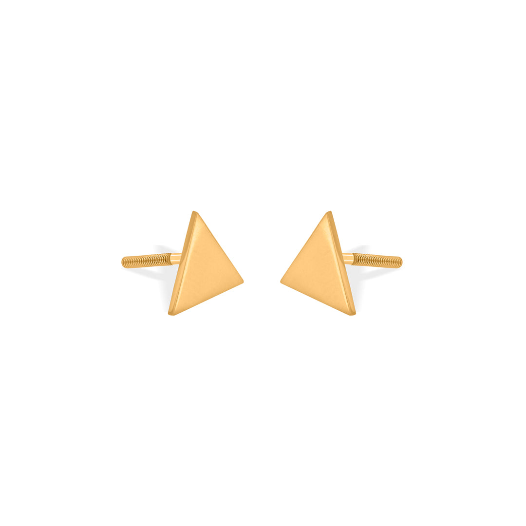 delta shine stud gold earring