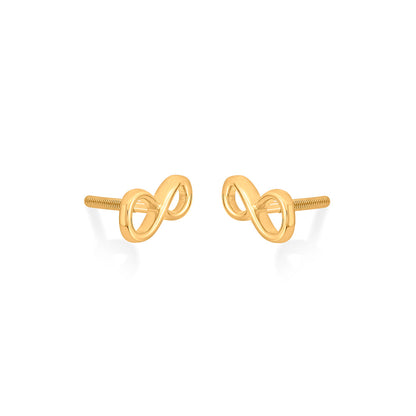 Infinity Aurum Stud Gold Earring