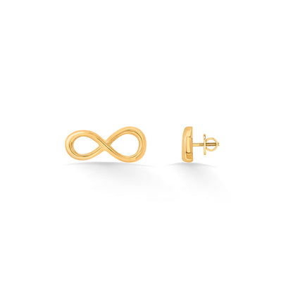 Infinity Aurum Stud Gold Earring