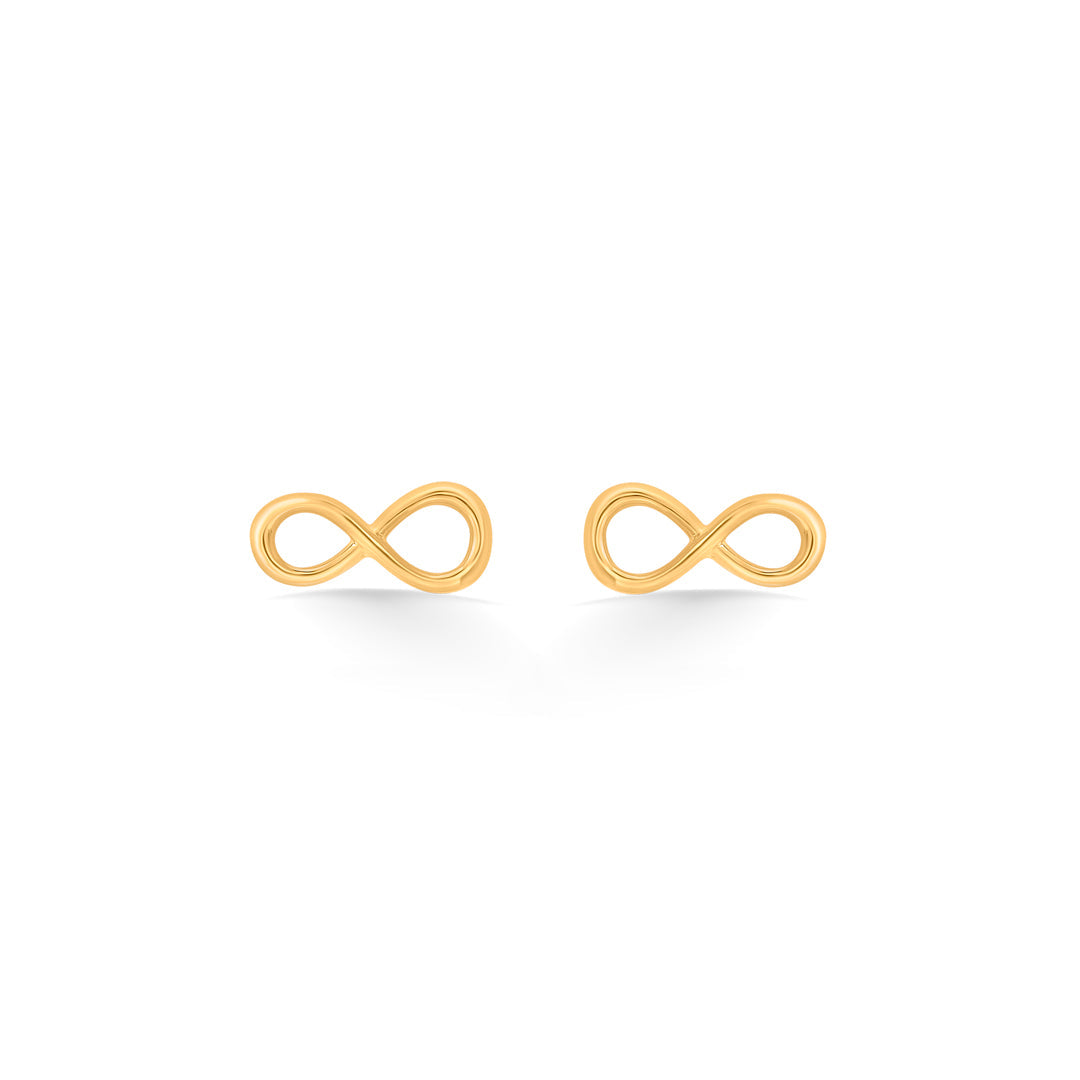 infinity aurum stud gold earring