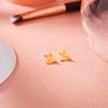 Prism Vertex Stud Gold Earring