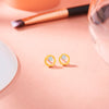 Tender Circle Hoop & Huggie Gold Earring