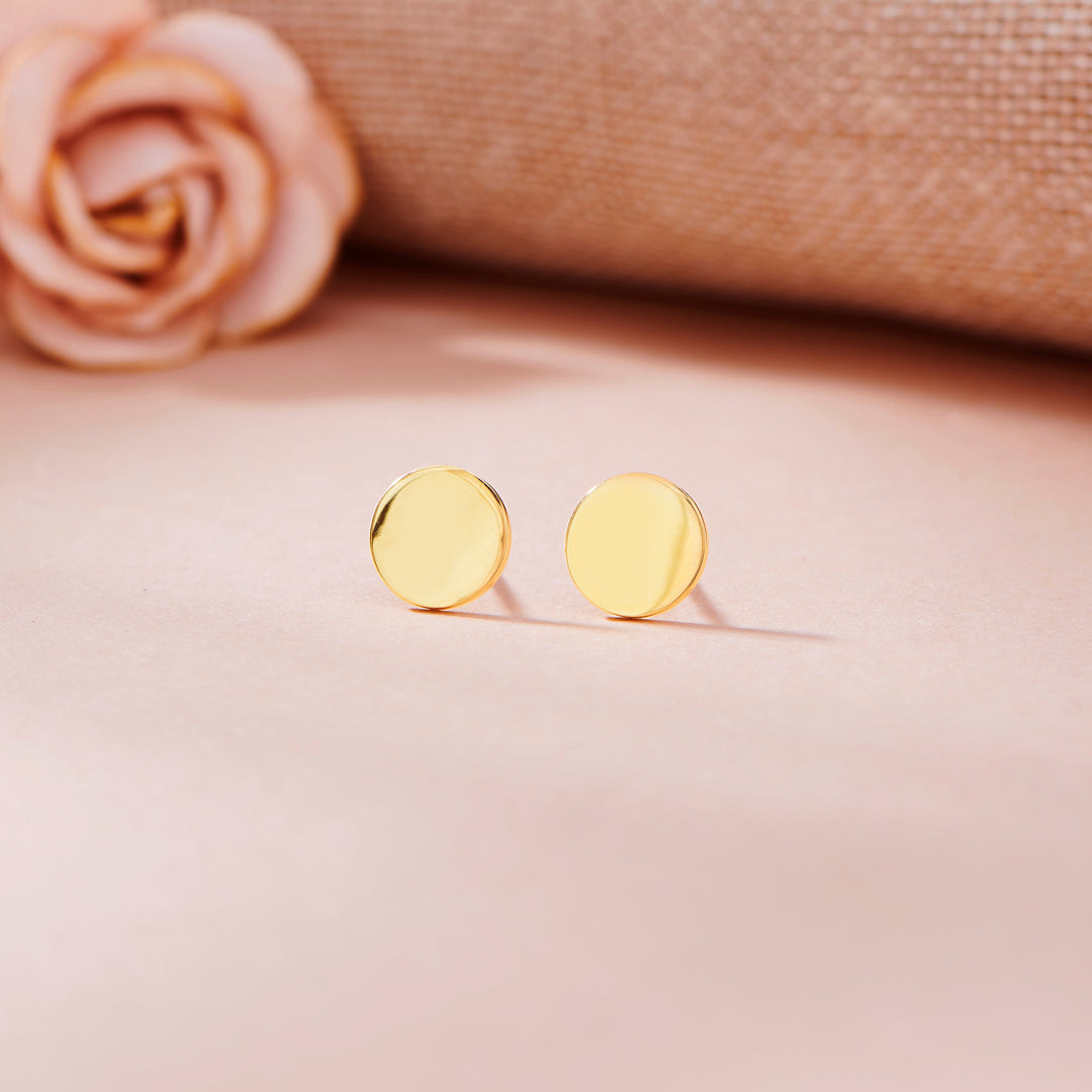 Ember Ring Stud Gold Earring