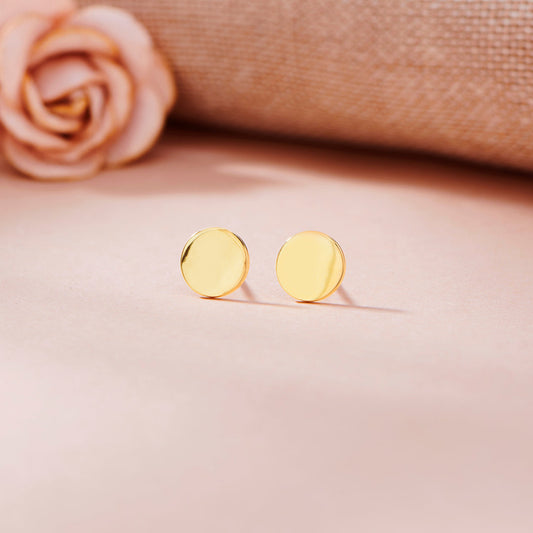 Ember Ring Stud Gold Earring