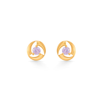 Ember Loop Stud Gold Earring