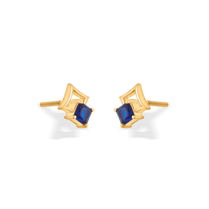 Indigo Nest Stud Gold Earring