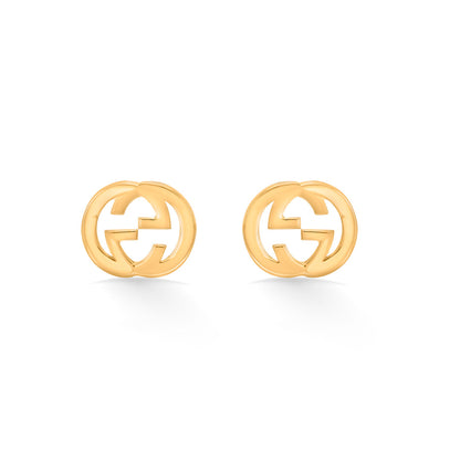 Helio Knot Stud Gold Earring