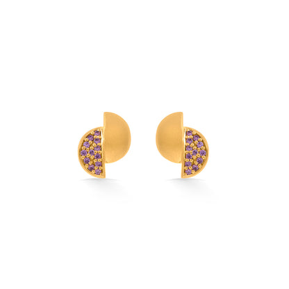 Demi Shine Stud Gold Earring