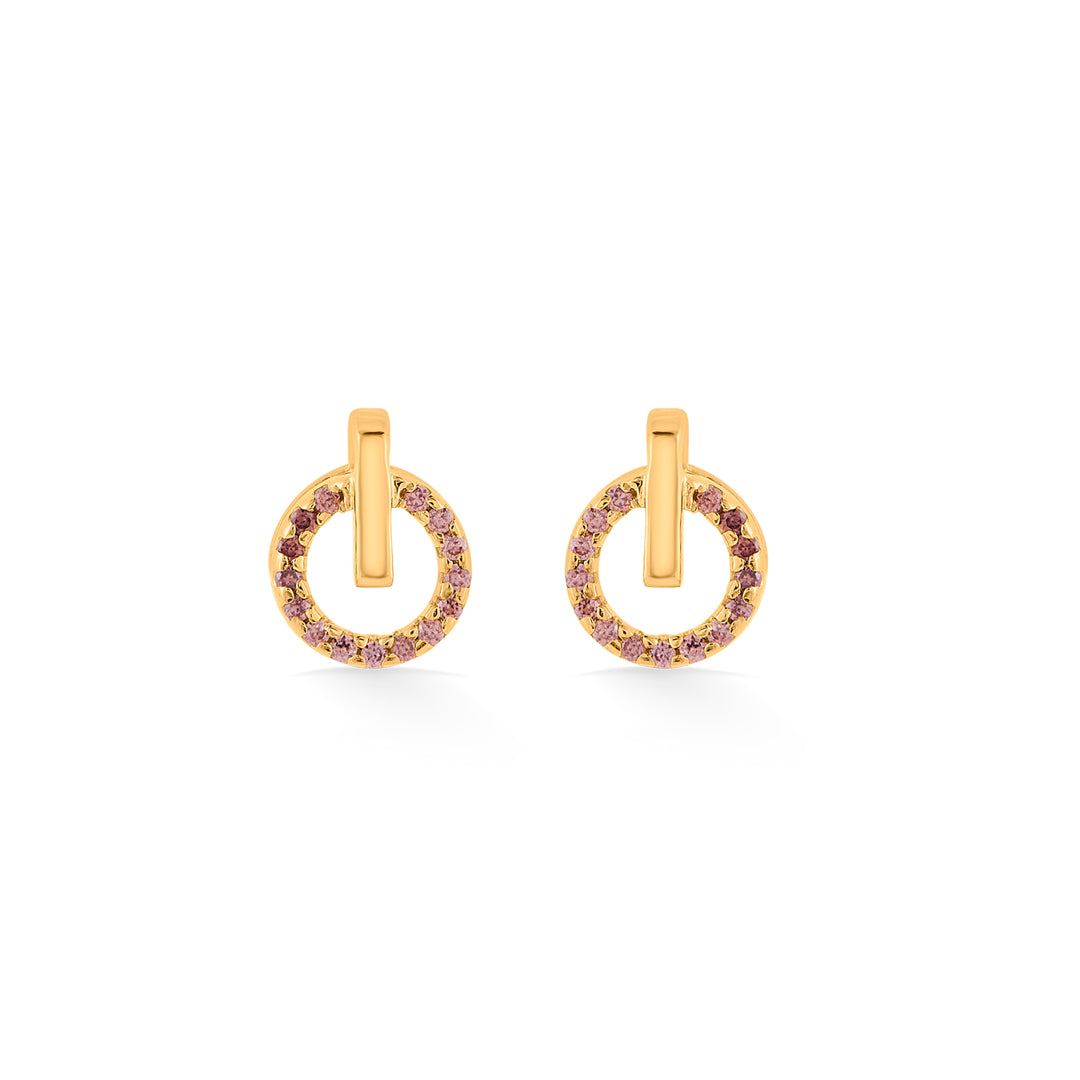 seraph ring stud gold earring