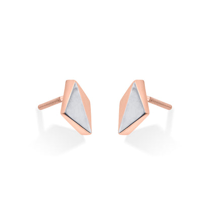 Blush & Steel Hoop & Huggie Gold Earring