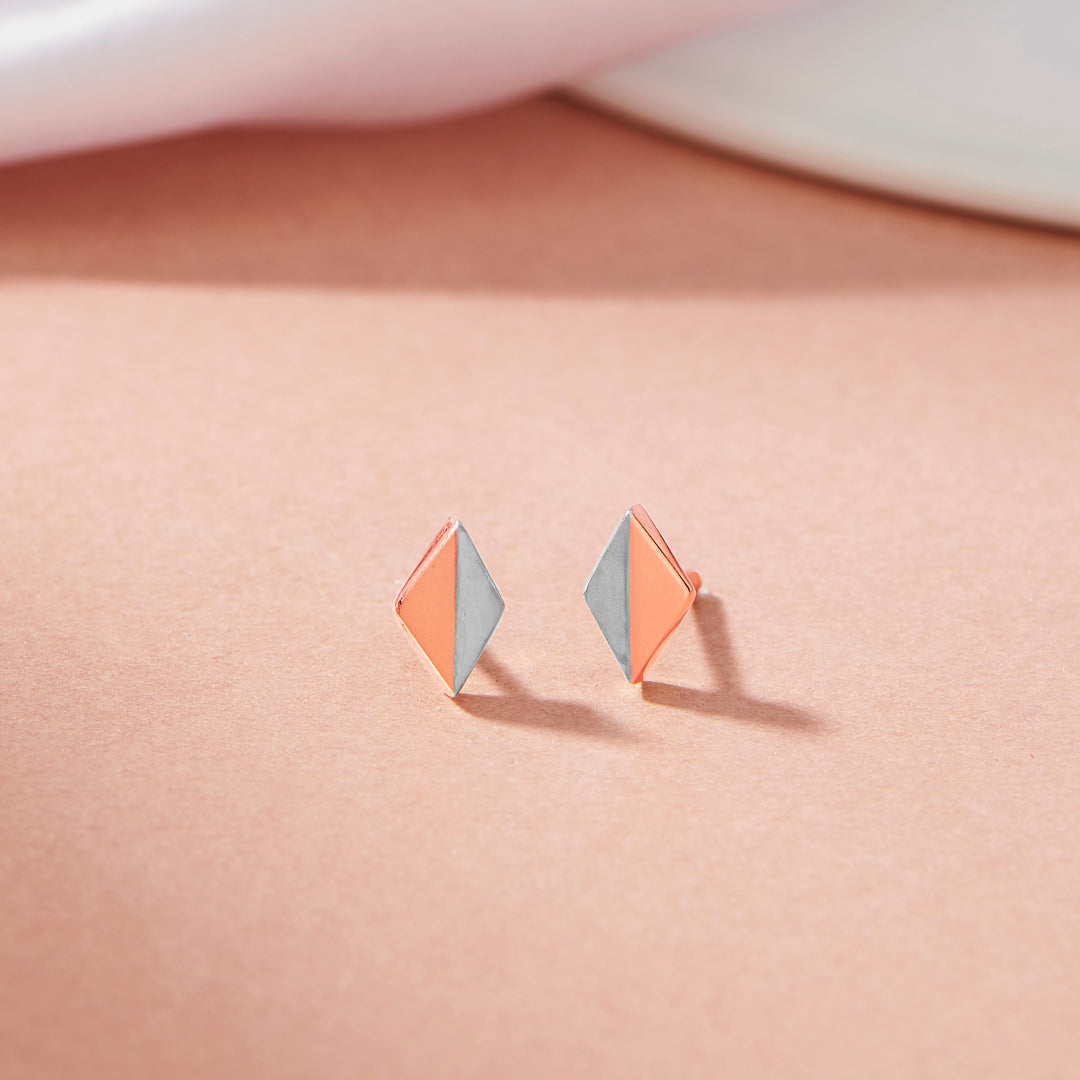 Blush & Steel Hoop & Huggie Gold Earring