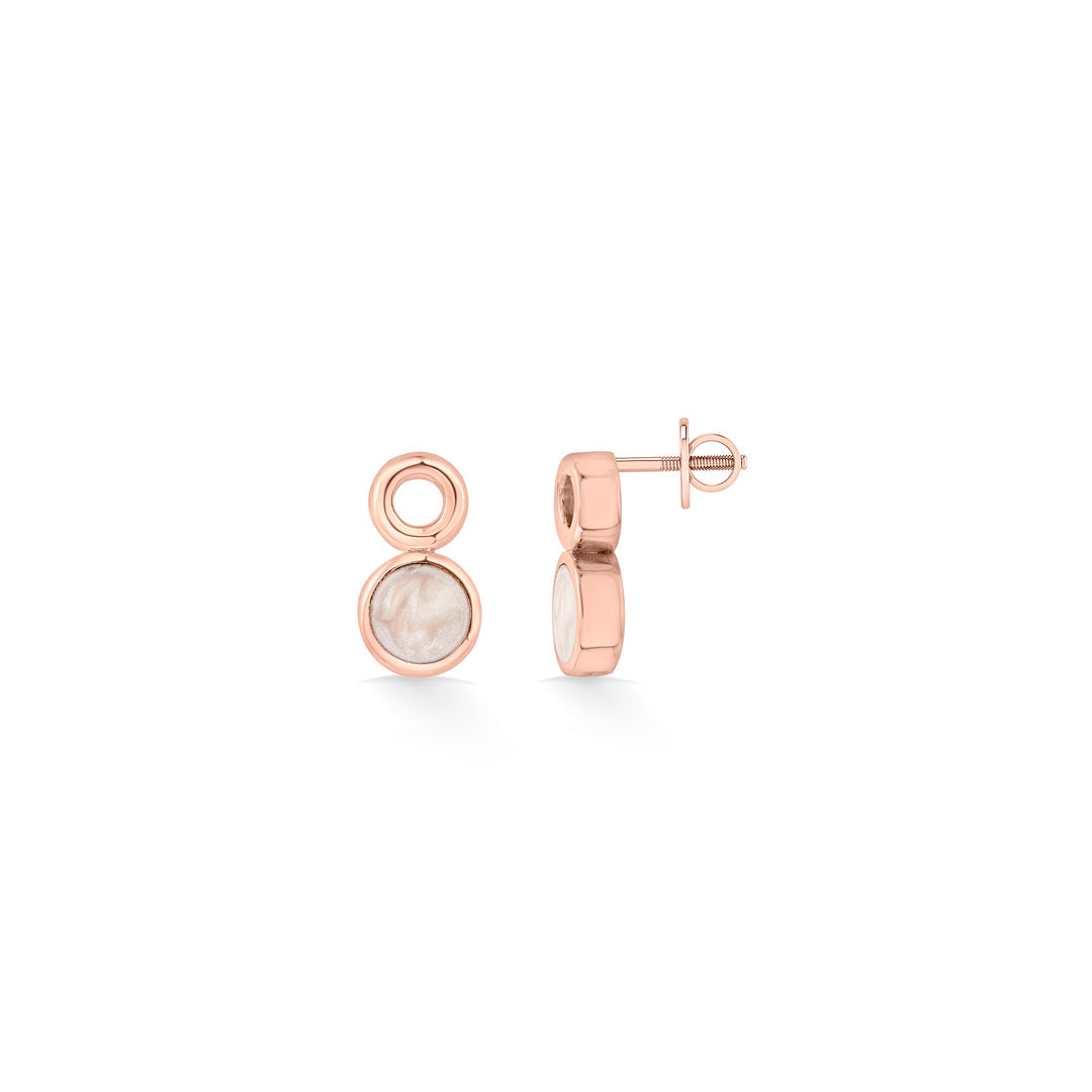 solar pair stud gold earring