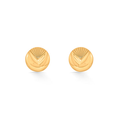 Pure Form Stud Gold Earring