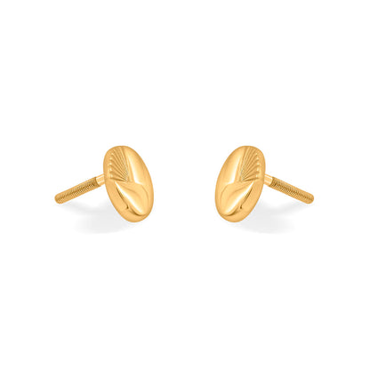 Pure Form Stud Gold Earring
