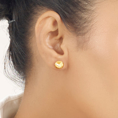 Pure Form Stud Gold Earring