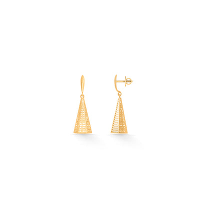 Shimmer Spire Drops & Dangler Gold Earring