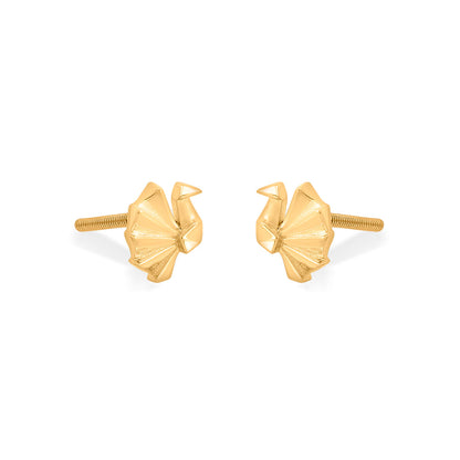 Petal Harmony Stud Gold Earring